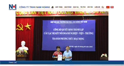 Desktop Screenshot of namhoang.com.vn