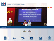 Tablet Screenshot of namhoang.com.vn